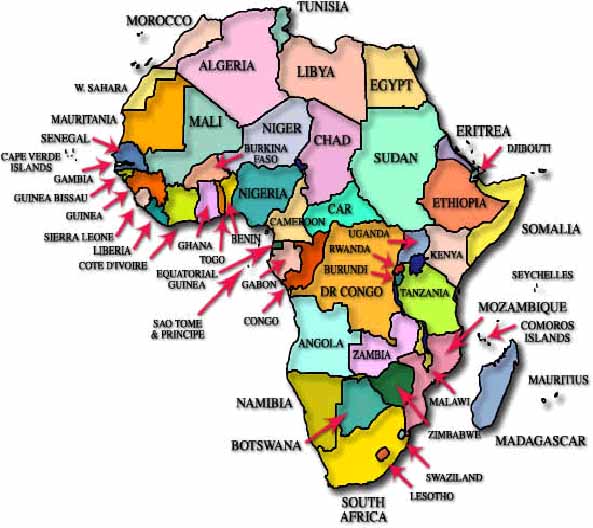 map of zambia africa