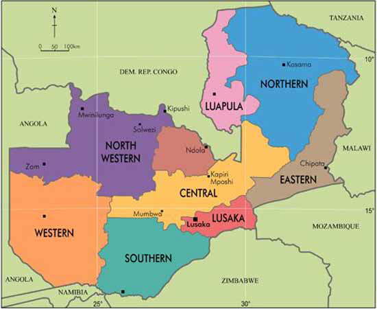 Zambia Map